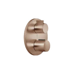 Concealed thermostat with three function volume control - Brushed Bronze - 36 427 970-42