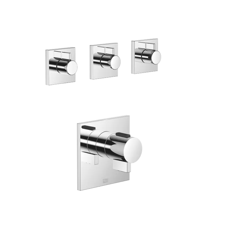 SYMETRICS xTOOL Thermostat module - Chrome - Set containing 4 articles