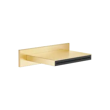 SERIES-VARIOUS Brushed Durabrass (23kt Gold) : WATER SHEET Cascade spout for wall mounting