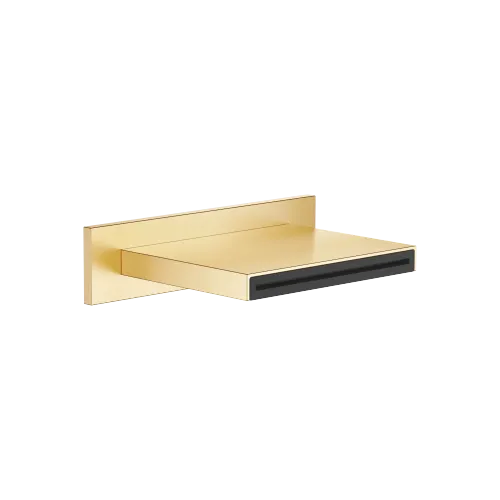 WATER SHEET Cascade spout for wall mounting - Brushed Durabrass (23kt Gold) - 13 415 979-28