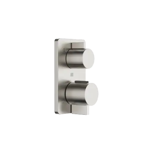 LULU Thermostat à encastrer avec régulateur de débit 3 voies - Platine brossé - 36 428 710-06 0010
