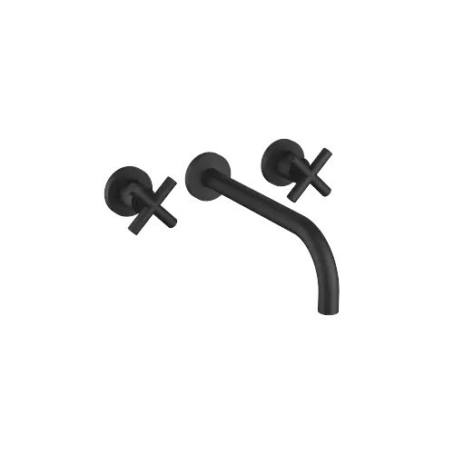 TARA Wall-mounted basin mixer without pop-up waste - Matte Black - 36 717 892-33
