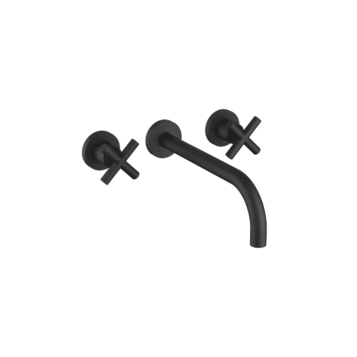 TARA Wall-mounted basin mixer without pop-up waste - Matte Black - 36 717 892-33