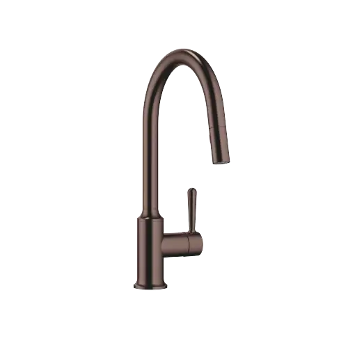 VAIA Single-lever mixer pull-down with spray function - Brushed Dark Bronze (PVD) - 33 870 809-43 0010
