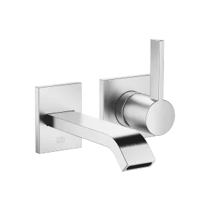 IMO Wall-mounted single-lever basin mixer without pop-up waste - Brushed Chrome - 36 861 670-93