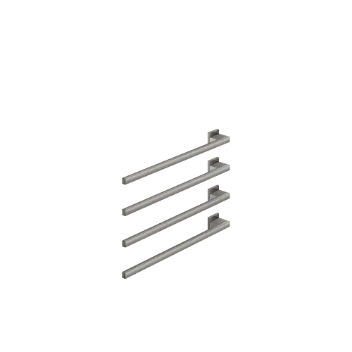 Towel warmer , 4-fold , projection left , without control element - Dark Chrome - 83 304 980-19