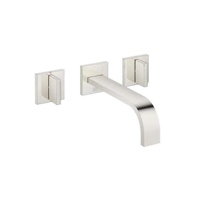 MEM Wall-mounted three-hole lavatory mixer without drain - Platinum - 36 712 782-08 0010