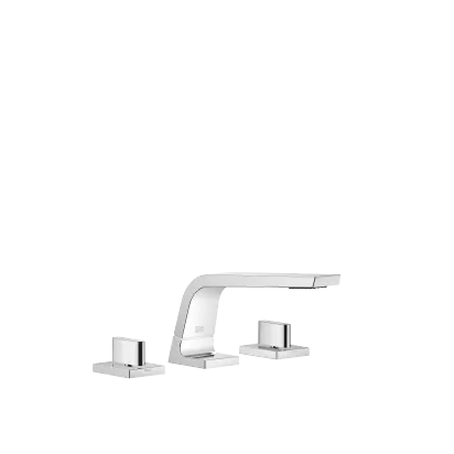CL.1 Three-hole lavatory mixer without drain - Chrome - Set containing 3 articles