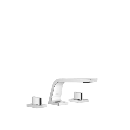 CL.1 Three-hole basin mixer without pop-up waste - Chrome - Set containing 3 articles