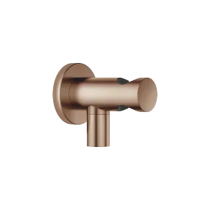 Wall elbow with integrated shower holder - Brushed Bronze - 28 490 660-42