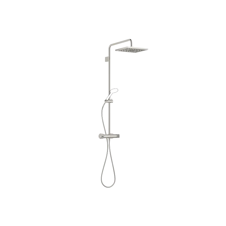 Showerpipe with shower thermostat without hand shower - Platinum - 34 459 980-08 0010