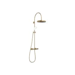 COYA Colonne de douche avec thermostat de douche sans douchette 300 mm - Dark Brass brossé (PVD) - 34 465 404-39