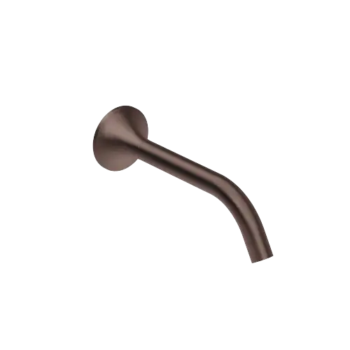 VAIA Wall-mounted basin spout without pop-up waste - Brushed Dark Bronze (PVD) - 13 800 809-43