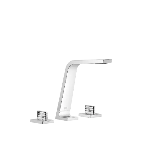 CL.1 Batteria tre fori lavabo senza piletta - Cromato - Set contenente 3 articoli
