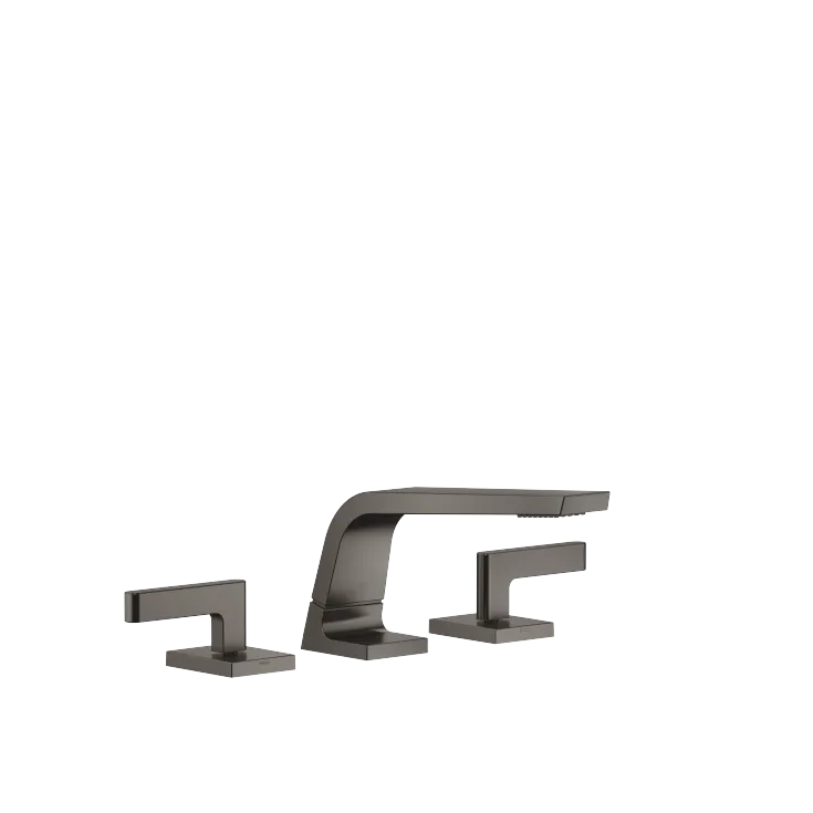 CL.1 Batteria tre fori lavabo senza piletta - Dark Platinum spazzolato - Set contenente 3 articoli