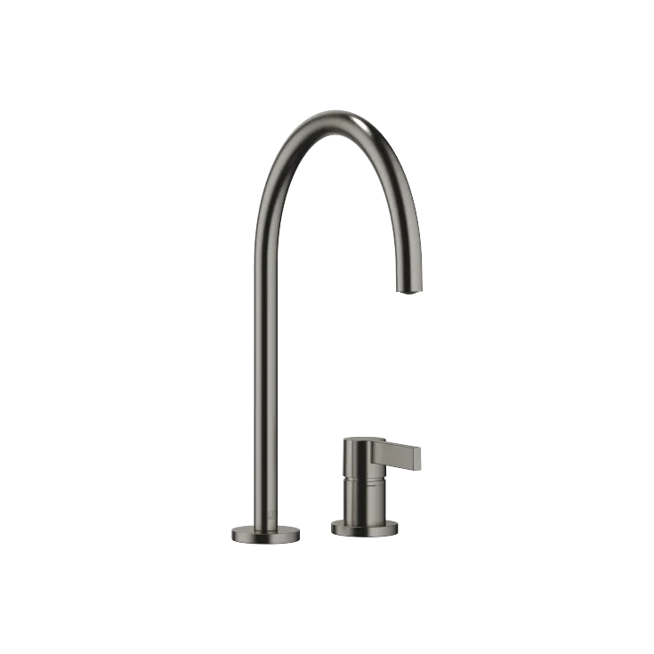 TARA ULTRA Miscelatore monocomando a due fori con rosette separate - Dark Platinum spazzolato - 32 815 875-99