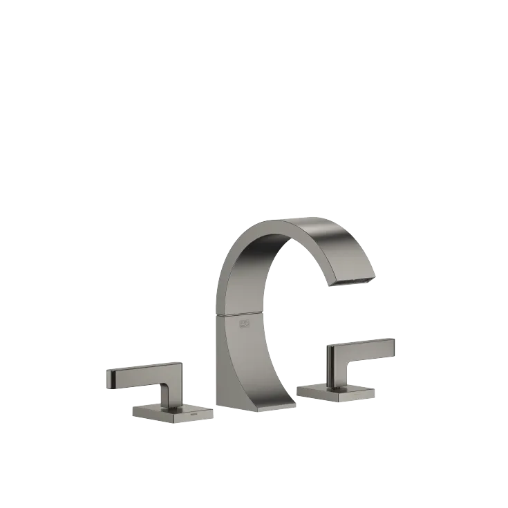 CYO Three-hole basin mixer with pop-up waste - Brushed Dark Platinum - 20 710 821-99 0010