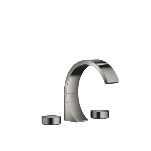 CYO Three-hole basin mixer with pop-up waste - Dark Chrome - Set containing 2 articles