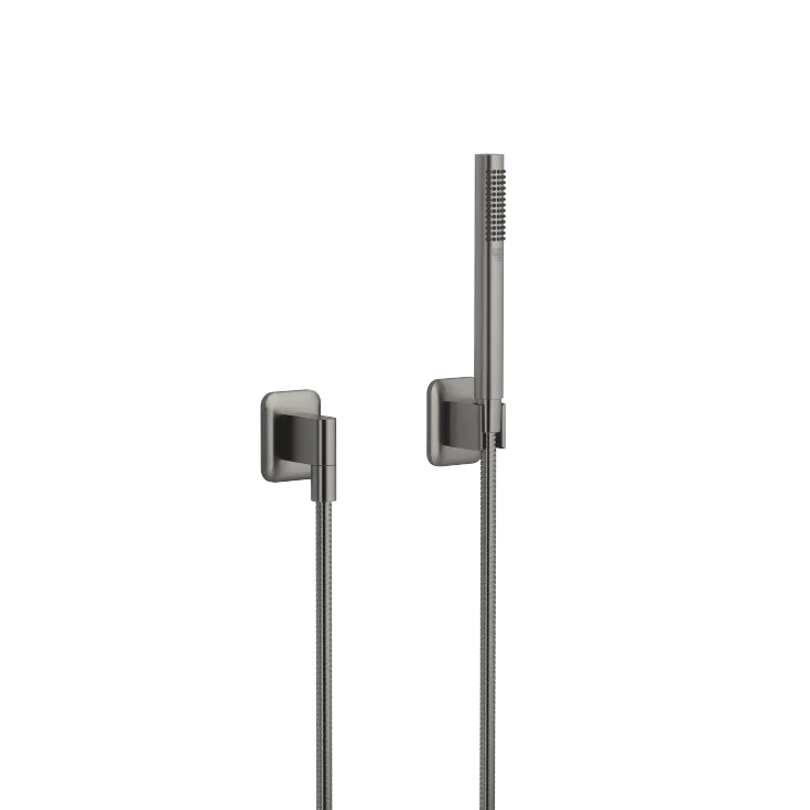 LISSÉ Hand shower set with individual rosettes FlowReduce - Brushed Dark Platinum - 27 802 845-99 0010