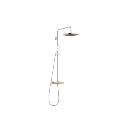 Showerpipe with shower thermostat without hand shower 300 mm - Brushed Light Gold (PVD) - 34 465 979-27 0050