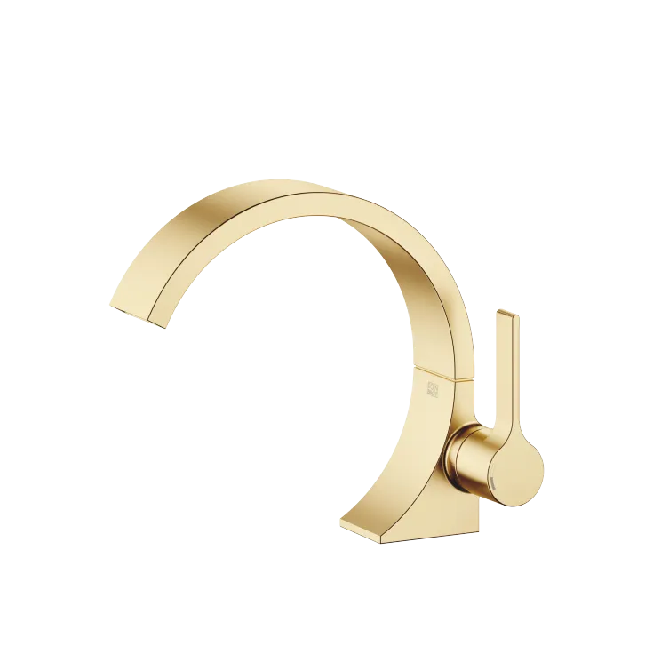 CYO Single-lever basin mixer with pop-up waste - Brushed Durabrass (23kt Gold) - 33 505 811-28
