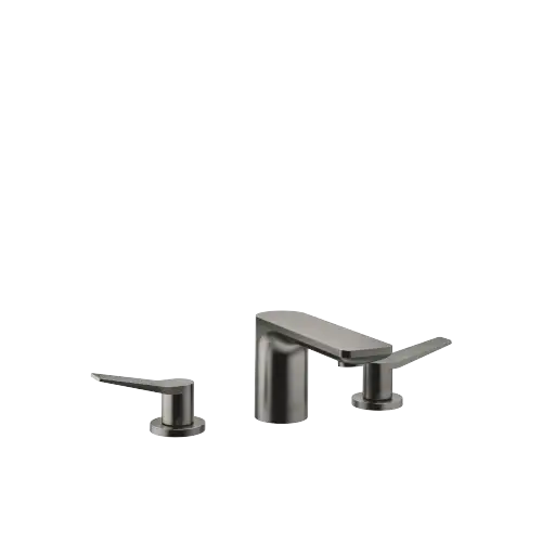 LISSÉ Three-hole basin mixer with pop-up waste - Brushed Dark Platinum - 20 713 845-99 0010