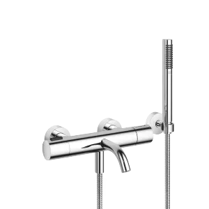 META Termostato de bañera para montaje a pared con juego de ducha de mano - Cromo - 34 234 979-00
