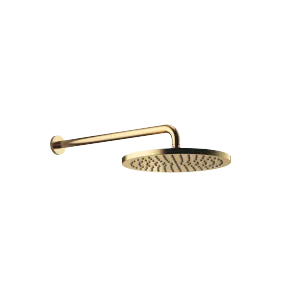 Rain shower with wall fixing FlowReduce 300 mm - Brushed Durabrass (23kt Gold) - 28 678 970-28