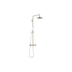Exposed shower set with shower thermostat without hand shower - Brushed Light Gold (PVD) - 34 459 979-27 0010