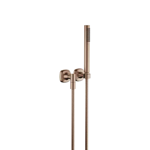 COYA Schlauchbrausegarnitur mit Einzelrosetten - Bronze gebürstet (PVD) - 27 808 404-42