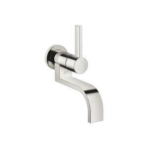 MEM Wall-mounted single-lever basin mixer without pop-up waste - Platinum - 36 805 782-08