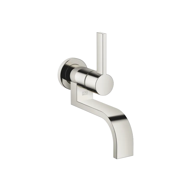 MEM Wall-mounted single-lever basin mixer without pop-up waste - Platinum - 36 805 782-08