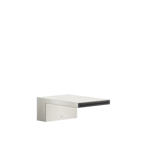MEM Bath cascade spout without diverter for deck mounting - Brushed Platinum - 13 630 740-06