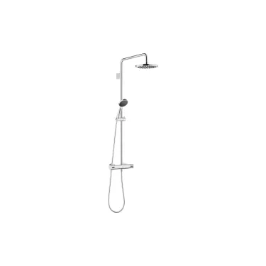 SERIENNEUTRAL Shower Pipe mit Brause-Thermostat - Chrom - Set aus 2 Artikeln