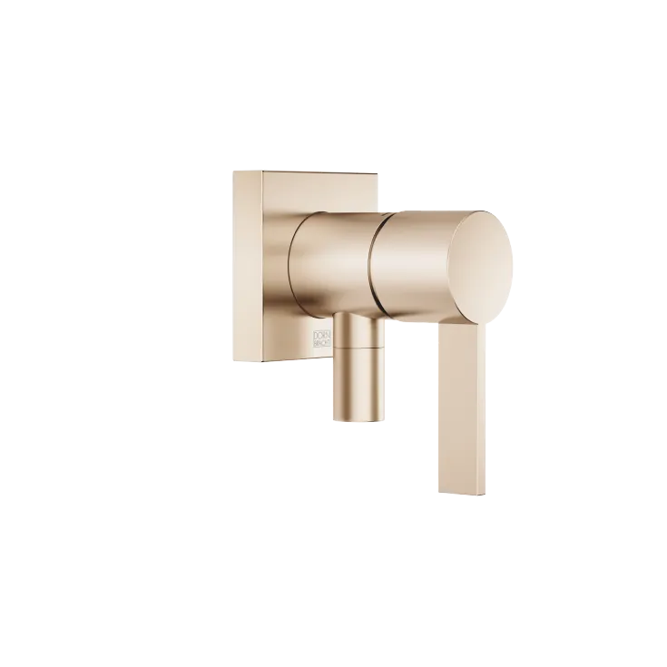 Concealed single-lever mixer with cover plate with integrated shower connection - Brushed Champagne (22kt Gold) - 36 046 970-46