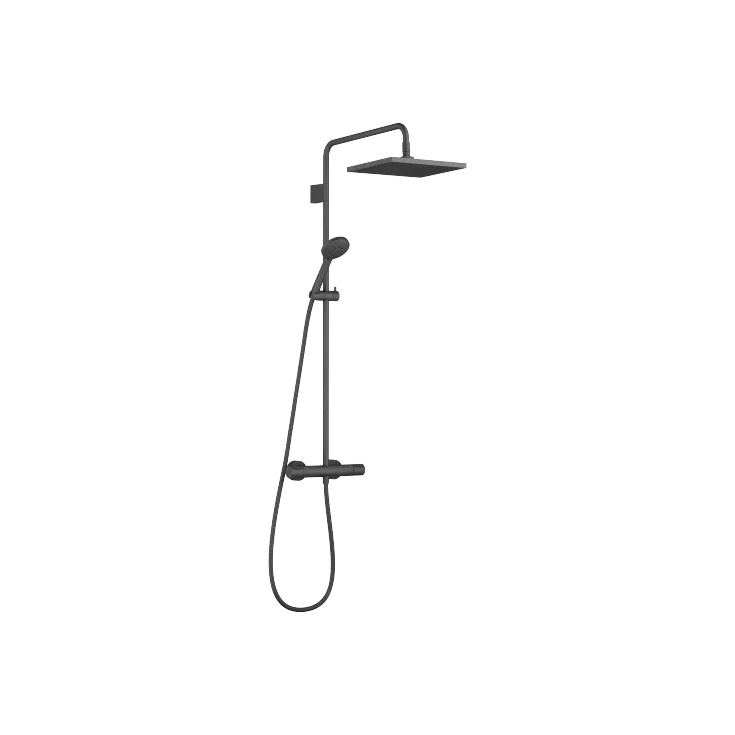 Shower pipe with shower thermostat with hand shower set - Set containing 2 articles