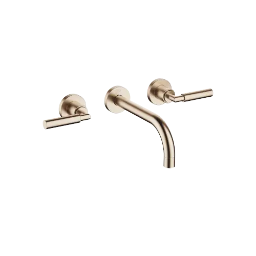 TARA Wall-mounted basin mixer without pop-up waste - Brushed Champagne (22kt Gold) - 36 712 882-46