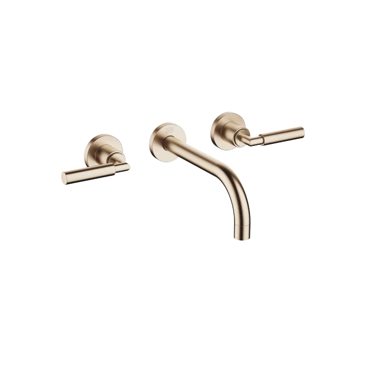 TARA Wall-mounted basin mixer without pop-up waste - Brushed Champagne (22kt Gold) - 36 712 882-46