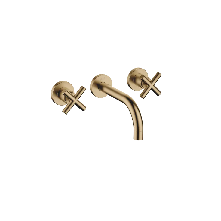 TARA Robinetterie murale pour lavabo sans garniture d’écoulement - Dark Brass brossé - 36 707 892-39