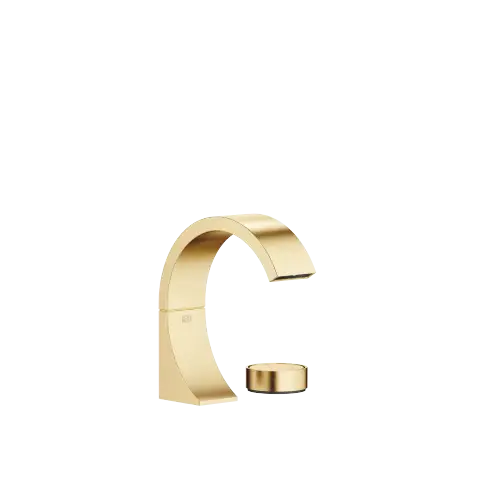 CYO Two-hole basin mixer without pop-up waste - Brushed Durabrass (23kt Gold) - Set containing 2 articles