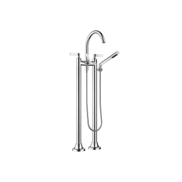 Two-hole tub mixer for freestanding installation with hand shower set - 25 943 819-00