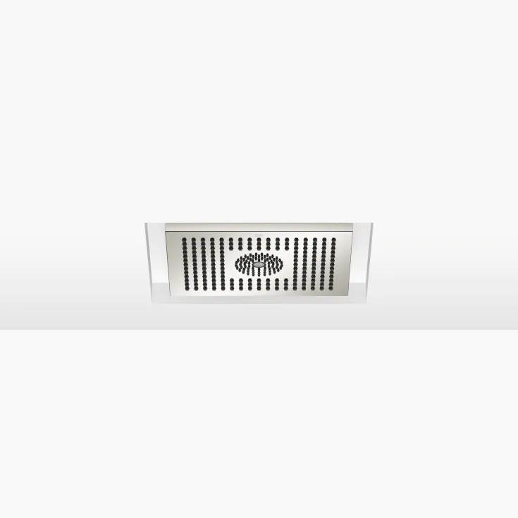 Rain shower for recessed ceiling installation with light 300 x 240 mm - Platinum - 28 044 980-08