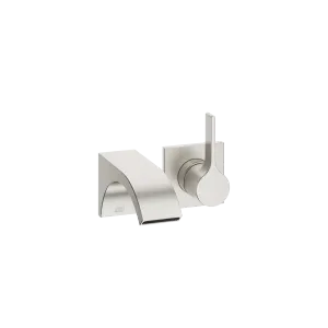CYO Wall-mounted single-lever basin mixer without pop-up waste - Brushed Platinum - 36 860 811-06