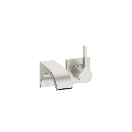 CYO Mitigeur monocommande de lavabo mural sans garniture d’écoulement - Platine brossé - 36 860 811-06