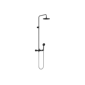 TARA Showerpipe 220 mm - Nero opaco - Set contenente 2 articoli