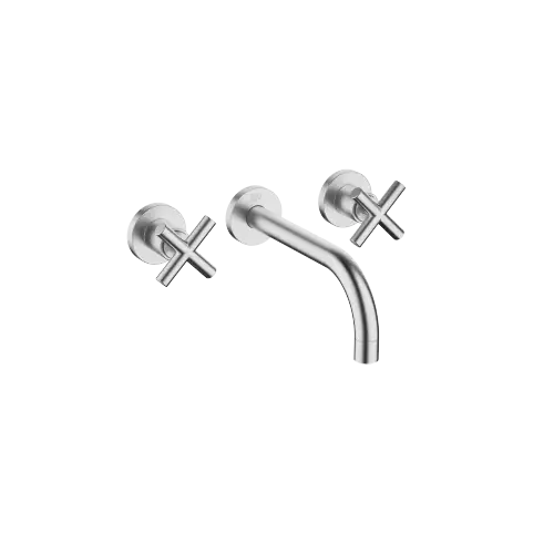 TARA Wall-mounted basin mixer without pop-up waste - Brushed Chrome - 36 712 892-93 0010