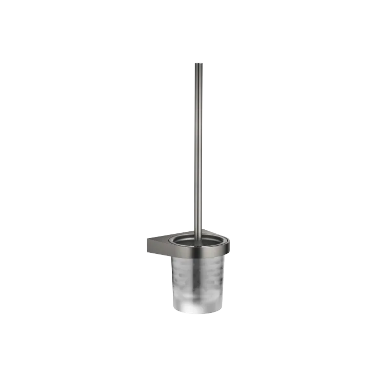Toilet brush set wall model - Brushed Dark Platinum - 83 900 970-99