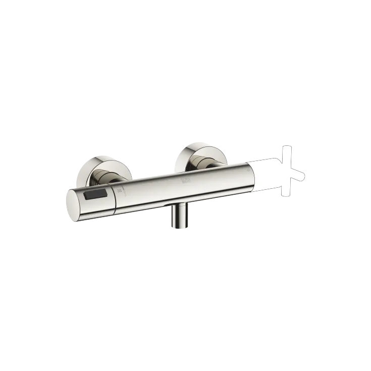 Shower thermostat for wall installation - Platinum - 34 445 979-08 0070