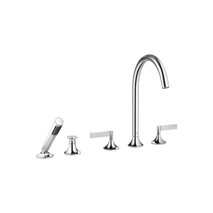 VAIA Five-hole bath mixer for deck mounting with diverter - Chrome - 27 522 819-00 0050