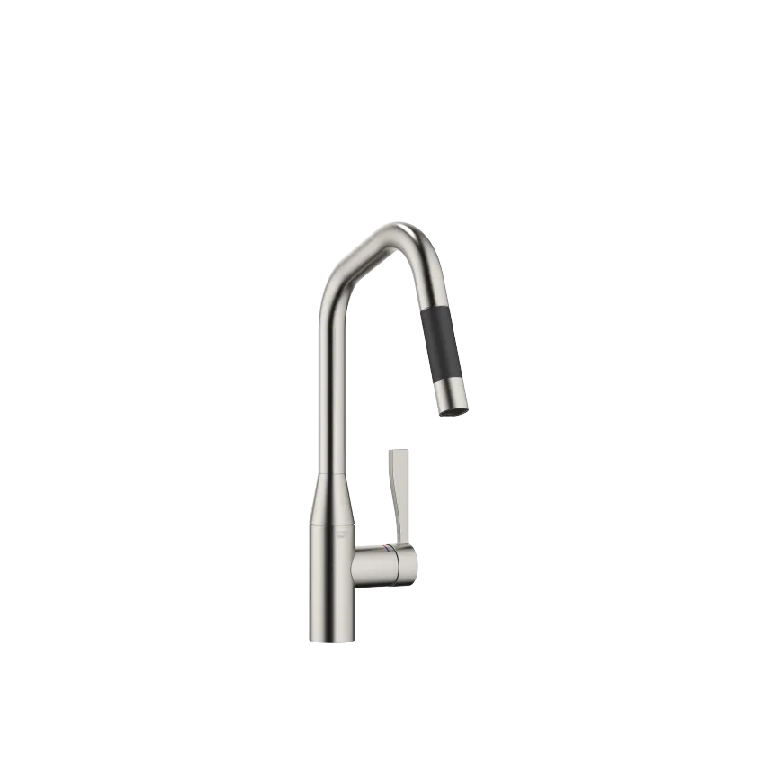 SYNC Brushed Platinum Kitchen faucets Singlelever mixer Pulldown with spray function